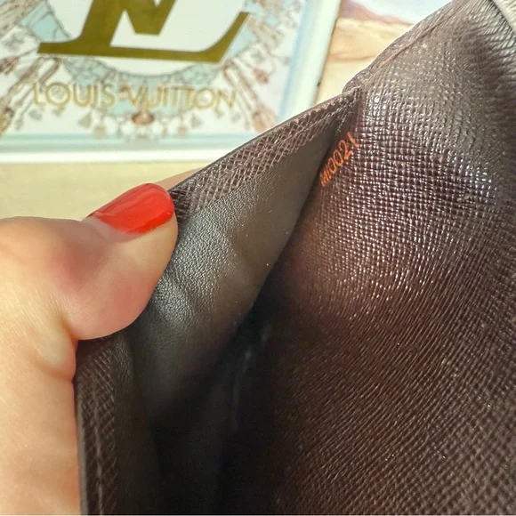 Louis Vuitton Brown Damier Long Wallet Checkbook Card Holder